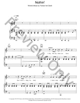 Nothing piano sheet music cover